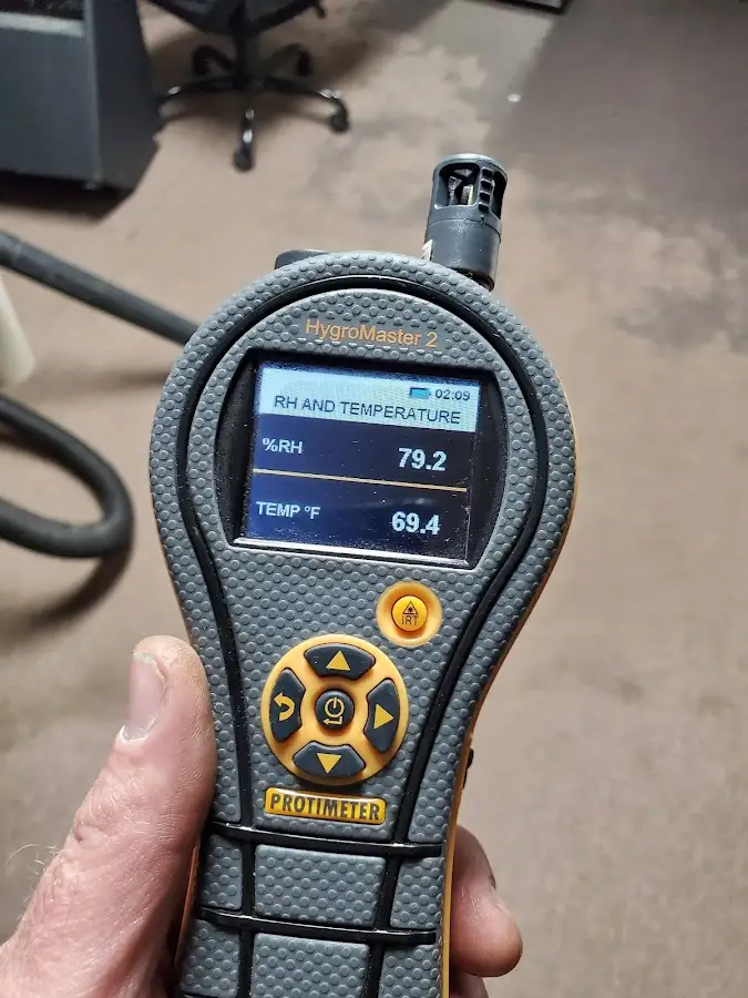 Moisture meter humidity assessment for Fire & Smoke Damage Restoration in Islip